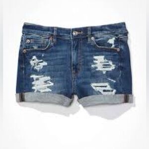 Women’s AE Next Level High rise distressed shortie